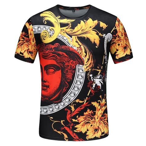 versace print shirt replica|versace graphic t shirts.